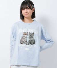 RiCO SUCRE/リコ シュクレ RiCO SUCRE 猫転写プリントロングTシャツ/507982769