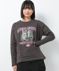 RiCO SUCRE/リコ シュクレ RiCO SUCRE 猫転写プリントロングTシャツ/507982769