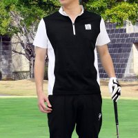 TopIsm/トップイズム TopIsm ゴルフウェア ハーフジップ ポロシャツ メンズ GIORNO SEVEN ジョルノセブン ハイネック ゴルフ 接触冷感 ストレッチ /507982781