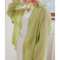 KOBE LETTUCE/コウベレタス KOBE LETTUCE [ Petitle / プチレ ] シアーガーゼロングシャツ【プチ】 [C7087]/506889379