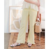 KOBE LETTUCE/コウベレタス KOBE LETTUCE [ Petitle / プチレ ] 裾メローイージーリブパンツ【プチ】 [M3657]/506949787