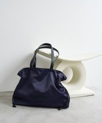 LANVIN en Bleu/サテンナイロンドロストトートバッグ小/507725476