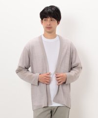 COMME CA ISM MENS/【セットアイテム】リネンタッチ ボタンレスカーディガン ／Ｔシャツ/507929131