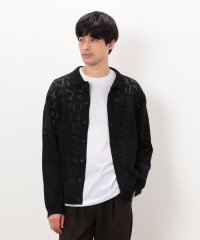 COMME CA ISM MENS/メッシュ編み ポロカーディガン/507929136