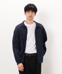 COMME CA ISM MENS/メッシュ編み ポロカーディガン/507929136