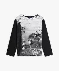 agnes b. HOMME/フォトプリント コットン 長袖 Tシャツ "La plage"/507969087