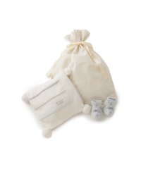 GELATO PIQUE KIDS ＆ BABY/【ラッピング済み】【BABY】スムーズィーカラフルボーダーブランケット＆ダイナソーソックスSET/507983415