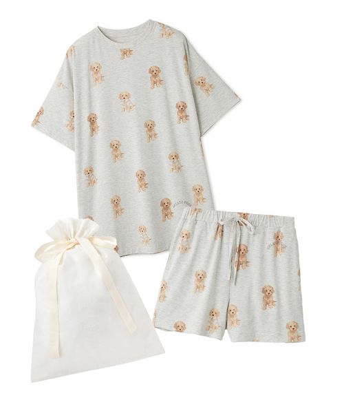 最終値下げ トイプードル柄ビッグTシャツ ショートパンツセット セール】【ラッピング済み】トイプードル柄ビッグTシャツ