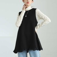 Sawa a la mode/サワアラモード Sawa a la mode 可愛いをプラスするミニフリルフレアチュニック/507983501