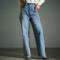 Sawa a la mode/サワアラモード Sawa a la mode 大人の垢抜けヴィンテージダメージデニムパンツ/507983576