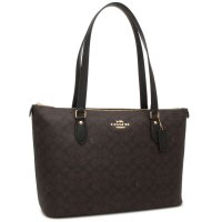 COACH/コーチ COACH アウトレット トートバッグ ギャラリー トート バッグ シグネチャー キャンバス ブラウン ブラック レディース COACH CW381 I/507983676
