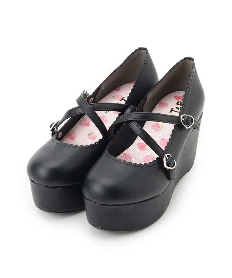 DRIES VAN NOTEN パンプス 赤系x黒x青系等(総柄) 2007723L0237 dries-van-noten-black-
