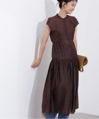N Natural Beauty Basic/バンドカラーシアーワンピース/507984008