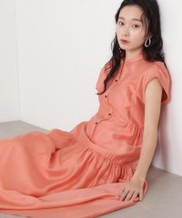 N Natural Beauty Basic/バンドカラーシアーワンピース/507984008