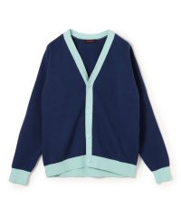 CABaN /CABaN コットンカシミヤ バイカラーVネックカーディガン/505571876