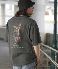 VENCE　EXCHANGE/IT イット ビンテージライクプリントTシャツ/507906099