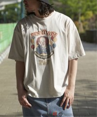 VENCE　EXCHANGE/IT イット ビンテージライクプリントTシャツ/507906099