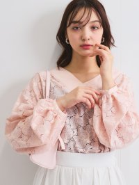 QUEENS COURT/クイーンズコート QUEENS COURT フラワーレースプルブラウス≪手洗い可能≫/507987507