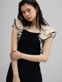 petirobe/プチローブ petirobe ドットチュールドッキングニット/507987625