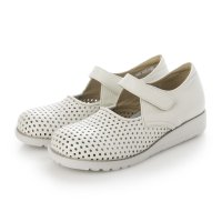 Milla Sports/ミラスポーツ Milla sports 5E 幅広ワイズ 柔らかレザー ストラップ コンフォート パンチング パンプス/507988036