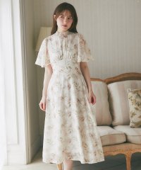tocco closet/トッコクローゼット tocco closet フラワープリント×フラワー刺繍フレアスリーブワンピース/507988360