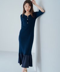 MISCH MASCH/ミッシュマッシュ MISCH MASCH 2025春夏新作 フロント釦フレアスリーブニットワンピ/MM527402/507988569