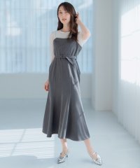 MISCH MASCH/ミッシュマッシュ MISCH MASCH 2025春夏新作 ドッキングシャンブレーワンピース/MM527403/507988572