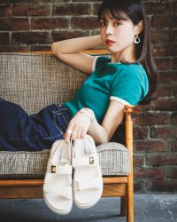 STEVE MADDEN/スティーブ マデン STEVE MADDEN ダブルベルトレザーサンダル/507989476
