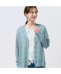 TOKYO SHIRTS/トーキョーシャツ TOKYO SHIRTS ニット 透かし編みVカーディガン レディース/507989754