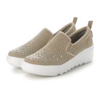 HUSKY SELECT/ハスキー HUSKY KITSON キットソン 厚底ウェーブソール 軽量 ラメ入りニット スリッポン/507990027
