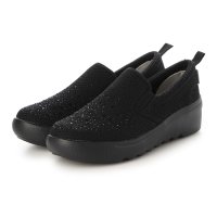 HUSKY SELECT/ハスキー HUSKY KITSON キットソン 厚底ウェーブソール 軽量 ラメ入りニット スリッポン/507990027