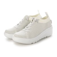HUSKY SELECT/ハスキー HUSKY KITSON キットソン 厚底ウェーブソール 軽量 ゴム紐レースアップ ラメ入りニット スニーカー/507990028