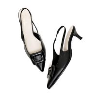 Launa lea/ラウナレア Launa lea 【25SS】5cmバックルスリングバックパンプス(0591)/507990463