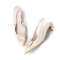 Launa lea/ラウナレア Launa lea 【25SS】5cmバックルスリングバックパンプス(0591)/507990463