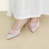 Launa lea/ラウナレア Launa lea 【25SS】5cmバックルスリングバックパンプス(0591)/507990463