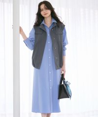 NIJYUSANKU（LARGE SIZE）/【SLOW/一部店舗限定】タンブラーコットンブロード シャツワンピース/507990904