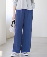 NIJYUSANKU（LARGE SIZE）/【SLOW/一部店舗限定】キュプラフィブリルクロス サイドライン ワイドパンツ/507990917