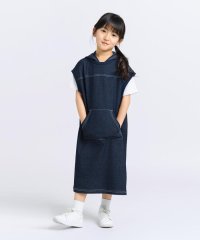 COMME CA ISM KIDS/デニムライクジャージー フード付きワンピース/507929156