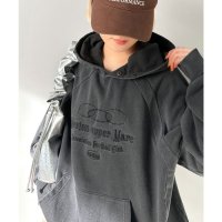 Classical Elf/クラシカルエルフ Classical Elf 《Javaジャバコラボ》ヴィンテージ風フットボールデザインピグメントオーバーサイズパーカー（長袖）/507990599