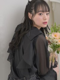 Emsexcite/エムズエキサイト ems excite 肩リボンフリルBL/507990703