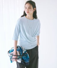 NIJYUSANKU（LARGE SIZE）/【SLOW/一部店舗限定】MVSコットン カシュクール 5分丈 Tシャツ/507990876