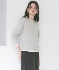 NIJYUSANKU（SMALL SIZE）/【SLOW/一部店舗限定】リボンヤーン クルーネック ニット/507990898