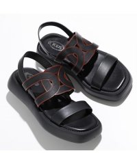 TODS/トッズ TOD'S TODS レザーサンダル XXW11K0IF10MID ダブルベルト スクエアトゥ/507991222