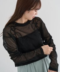 Green Parks/グリーン パークス Green Parks ・ANDSEARCH コード刺繍シアーニット/507991293