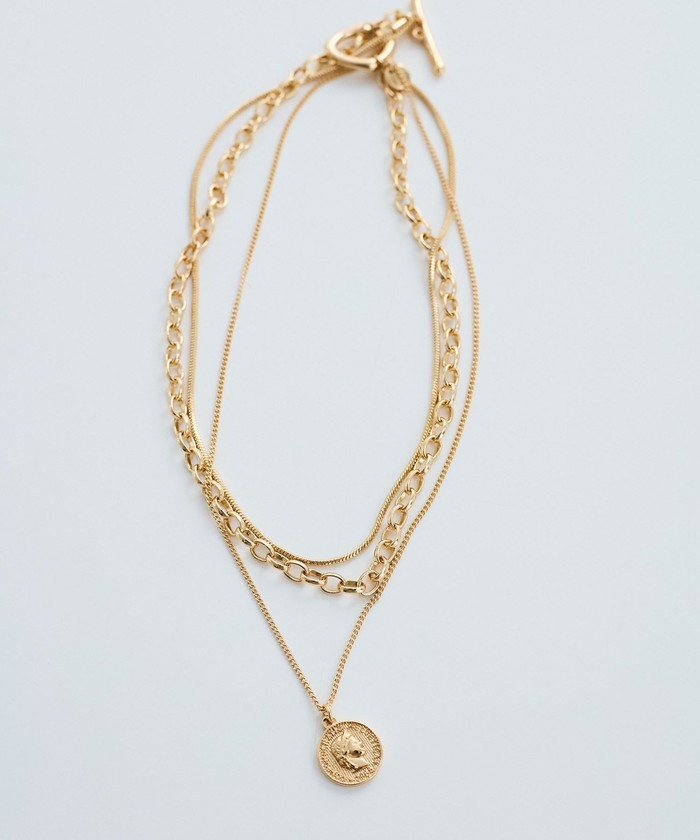 レイヤードコインネックレス(507991697) | ビス(VIS) - d fashion レイヤードコインネックレス(507991697) | ビス(VIS) - d fashion