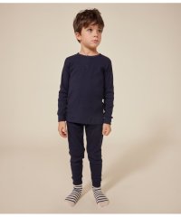 PETIT BATEAU/２ｘ２リブ編み長袖パジャマ/507991708