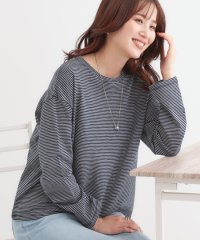 SHOO・LA・RUE Cutie Blonde/【洗える/S－LL】大人カジュアルに スラブボーダーロンT/507992025