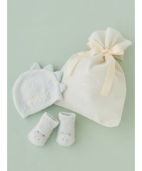 GELATO PIQUE KIDS ＆ BABY/【ラッピング済み】【BABY】パウダーアニマルキャップ＆ソックスSET/507992599