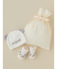 GELATO PIQUE KIDS ＆ BABY/【ラッピング済み】【BABY】パウダーアニマルキャップ＆ソックスSET/507992599