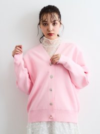 QUEENS COURT/クイーンズコート QUEENS COURT アソートビジューボタン軽量カーディガン≪手洗い可能≫/507992896